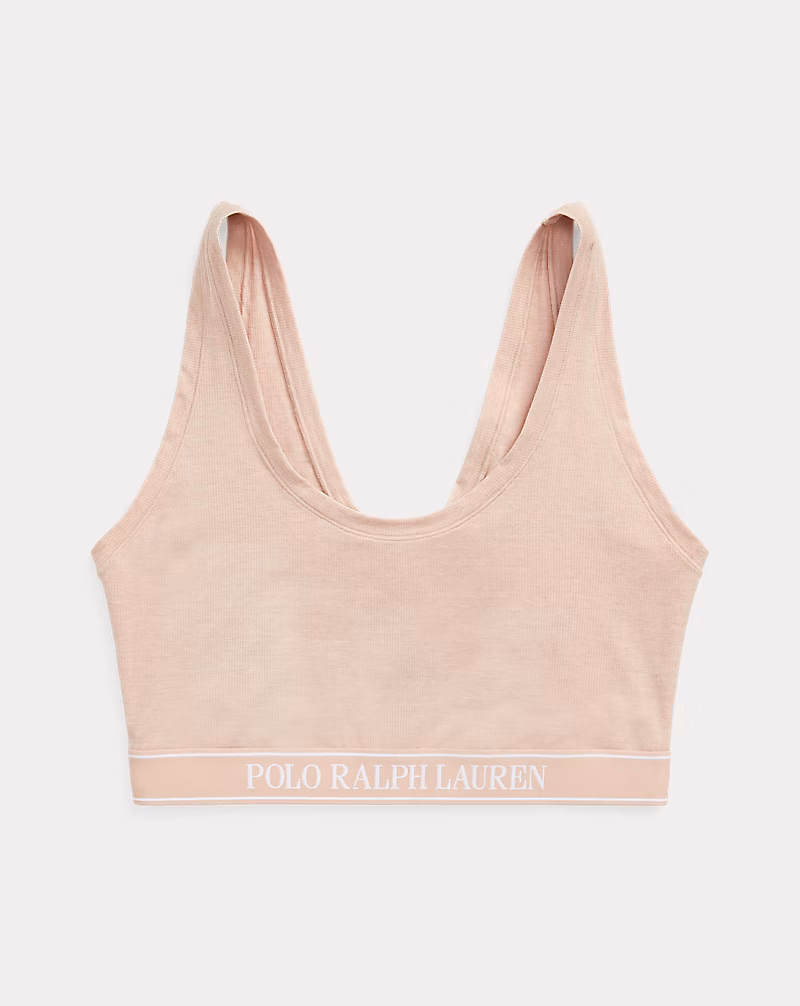 Repeat-Logo Scoop Cropped Tank