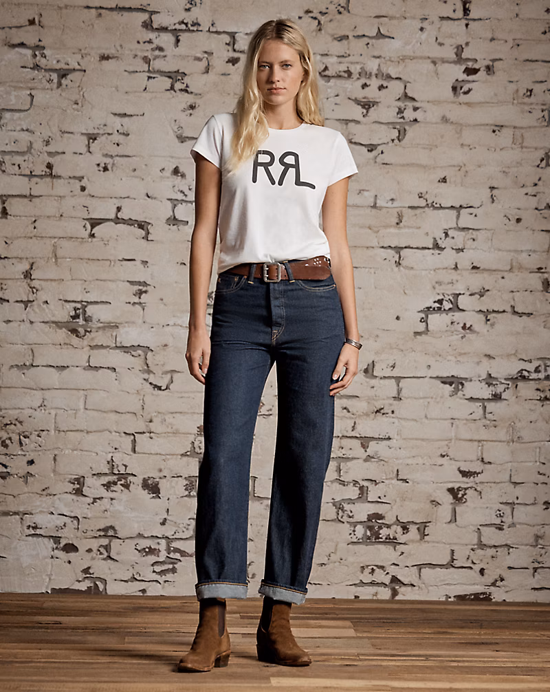 ストレート レッグ フィット リンス ジーンズ