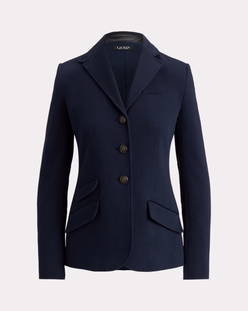 コットン ヘリンボーン ジャカード ブレザー