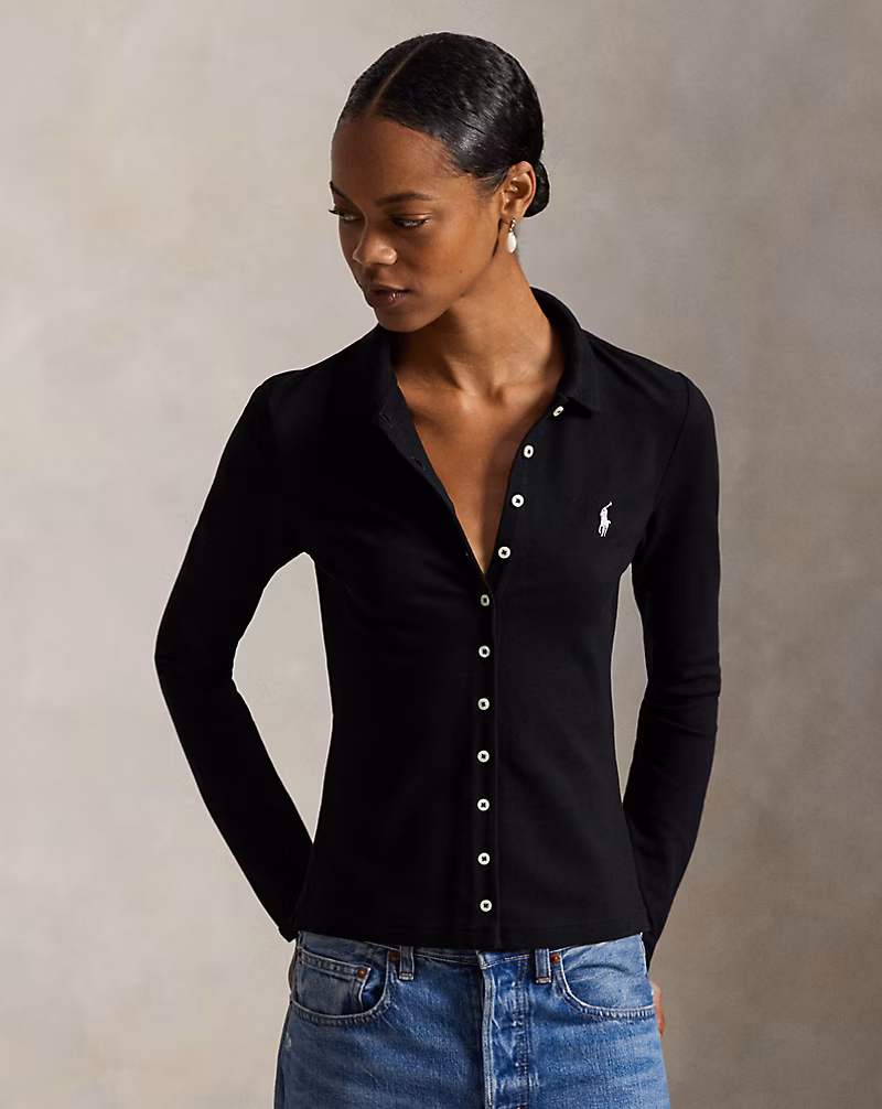 ボタンドプラケット ロングスリーブ ポロシャツ