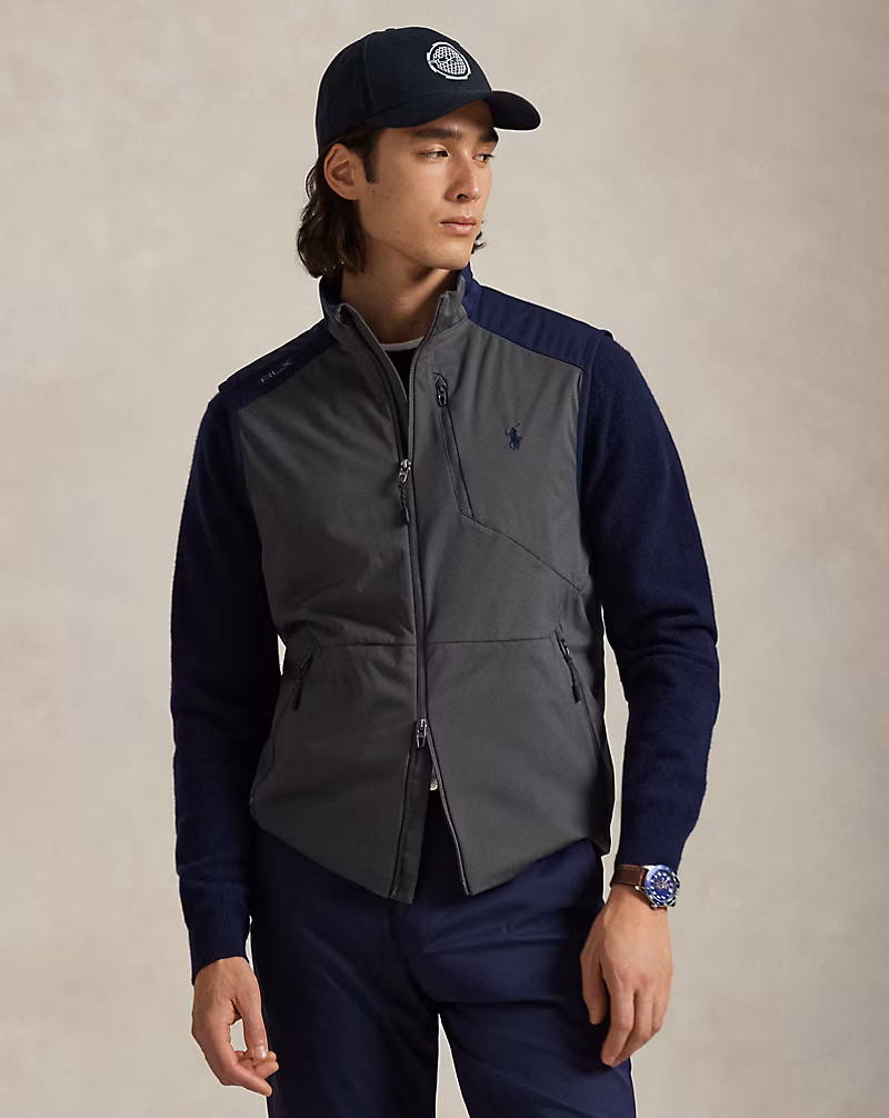 カラーブロック パッカブル ベスト