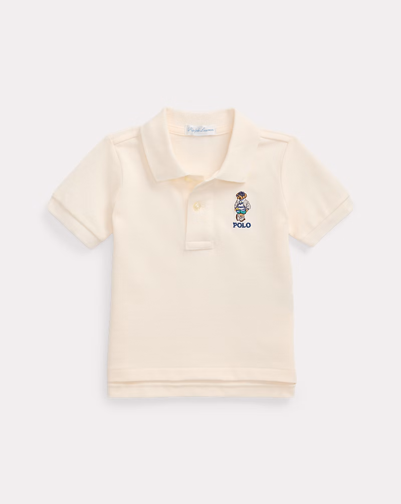 Polo ベア コットン メッシュ ポロシャツ