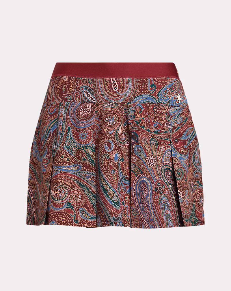 Pleated Four-Way-Stretch Skort