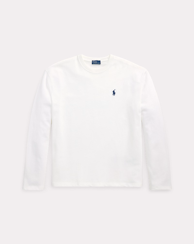 コットン ジャージー ロングスリーブ Tシャツ