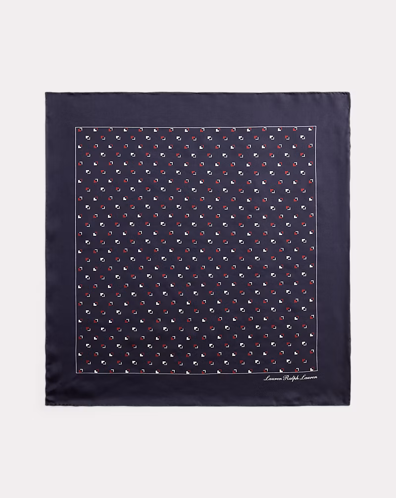 ジオプリント シルク スクエア スカーフ