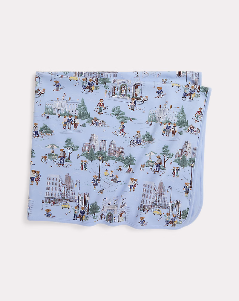 Polo ベア コットン インターロック ブランケット