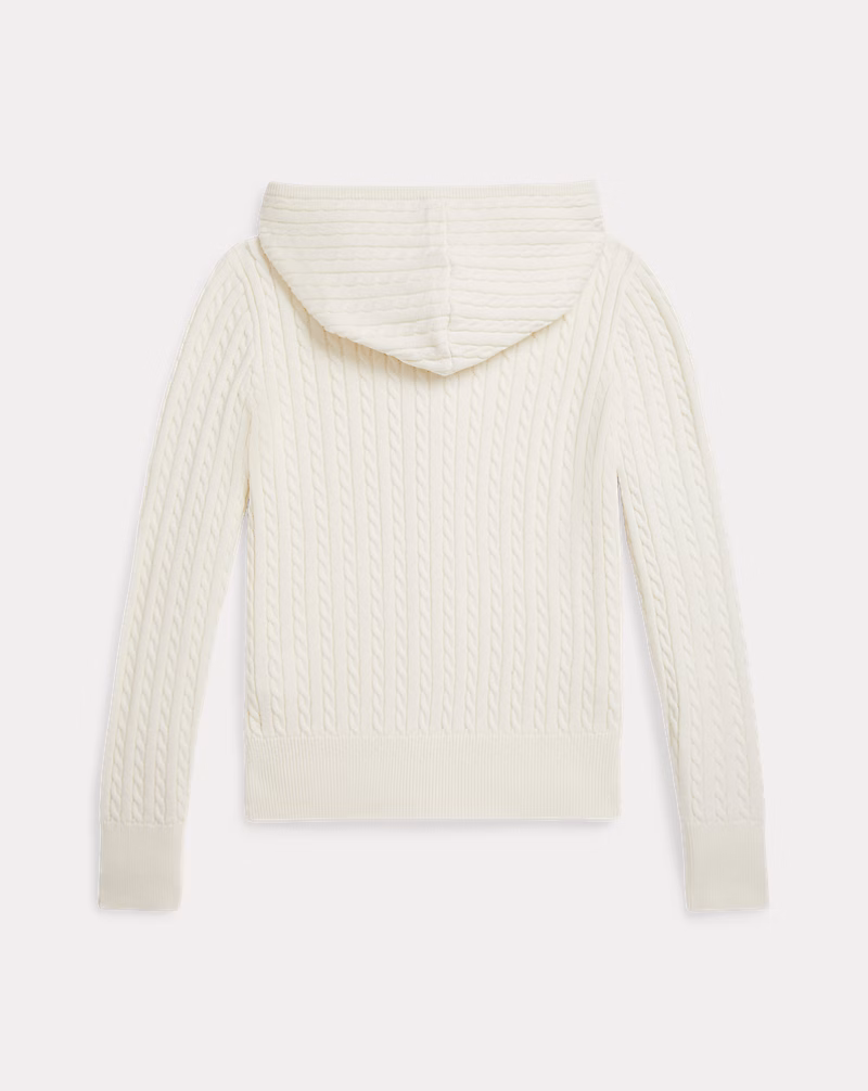 ミニケーブル コットン フルジップ フーディ