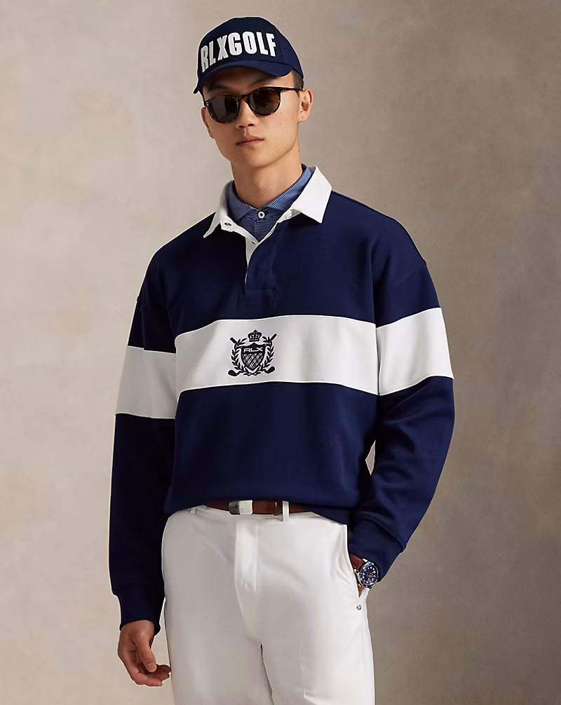 リラックス フィット クレスト ラグビー スウェットシャツ