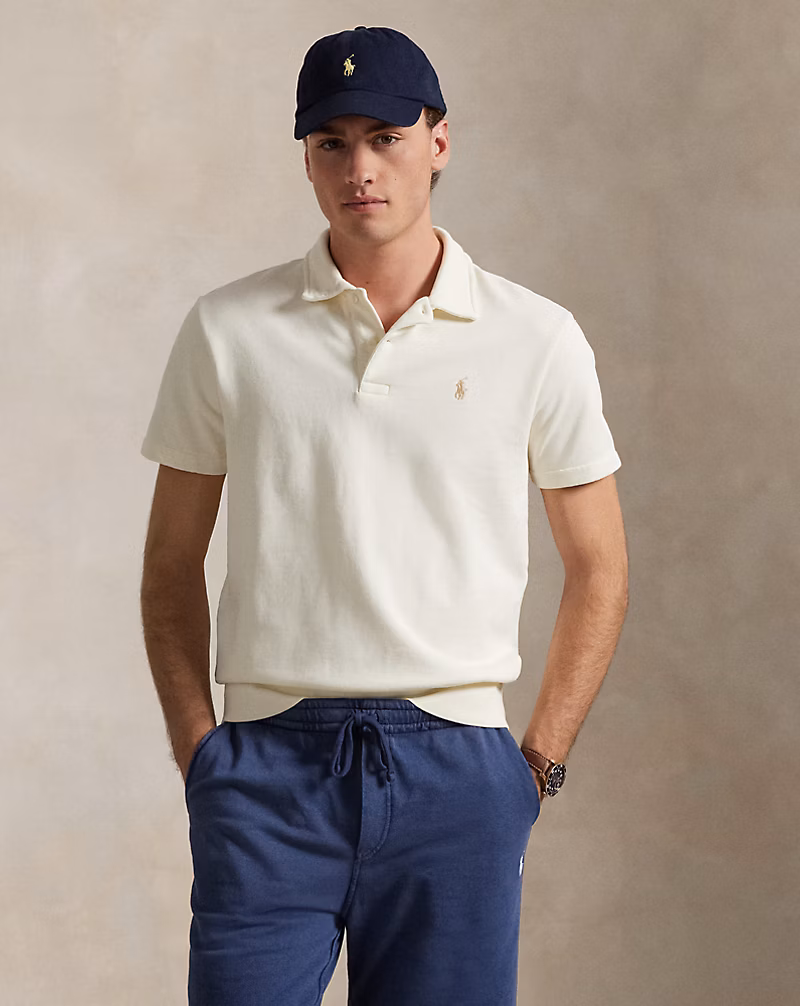 ループバック フリース ポロカラー スウェットシャツ