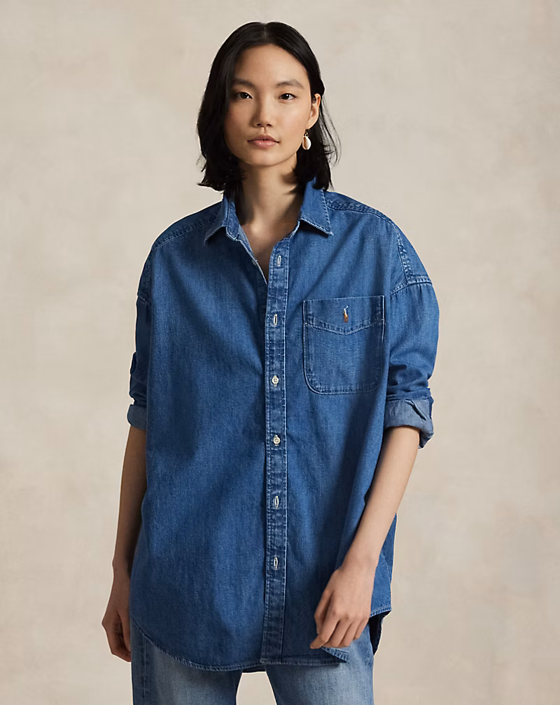 オーバーサイズ デニム シャツ