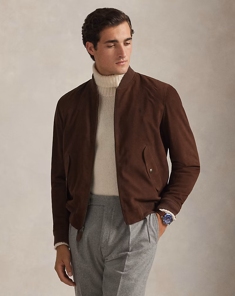 スエード フライト ジャケット