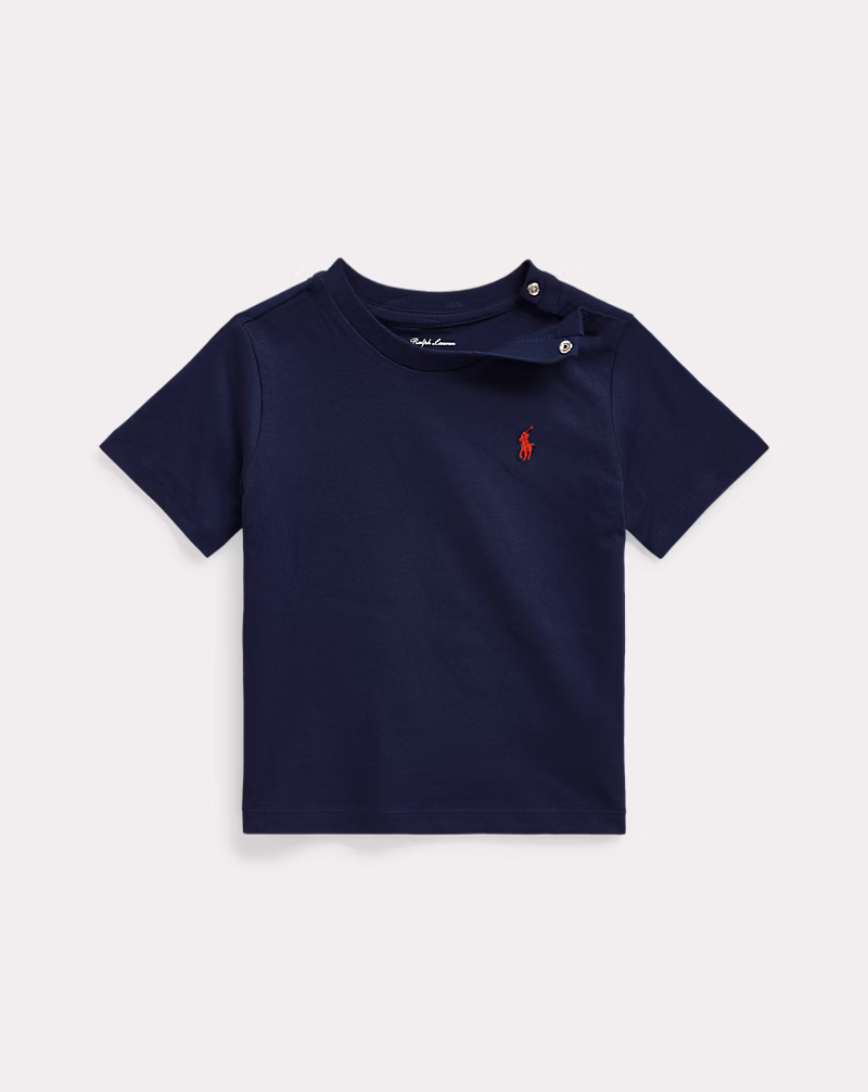 コットン ジャージー クルーネック Tシャツ