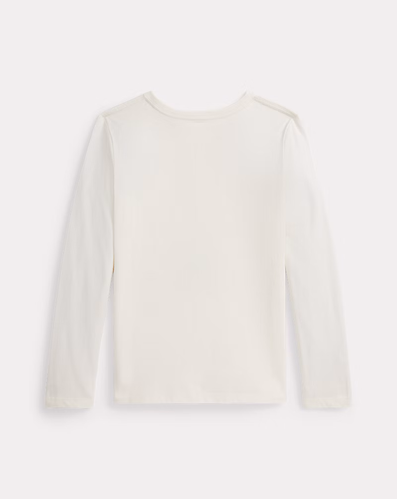 Polo ベア コットン ジャージー ロングスリーブ Tシャツ