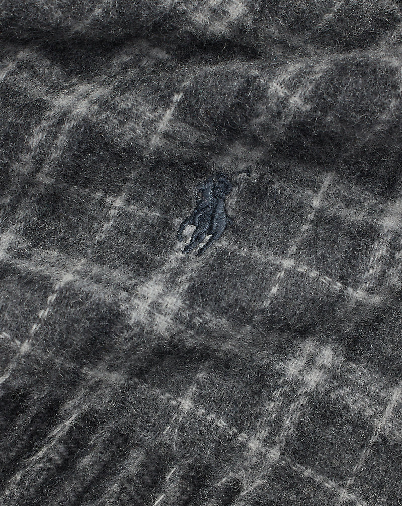 リバーシブル ウールブレンド マフラー