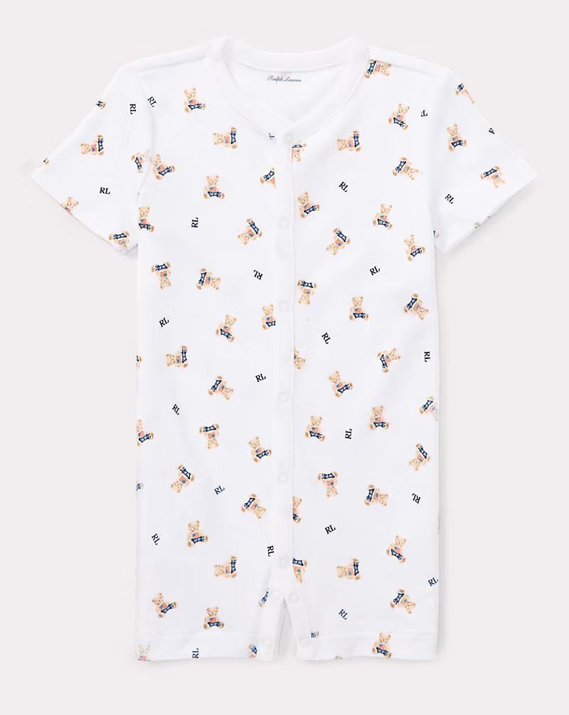 Polo ベア コットン ショートオール