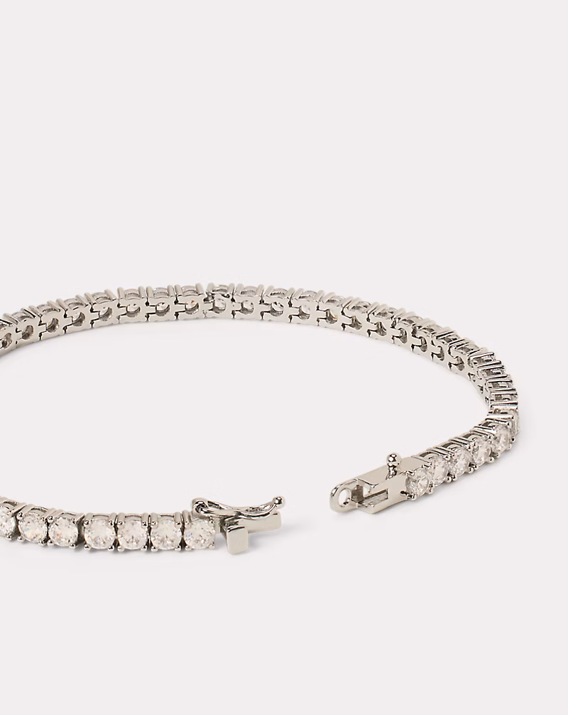 ロジウムプレーテッド キュービック ジルコニア ブレスレット