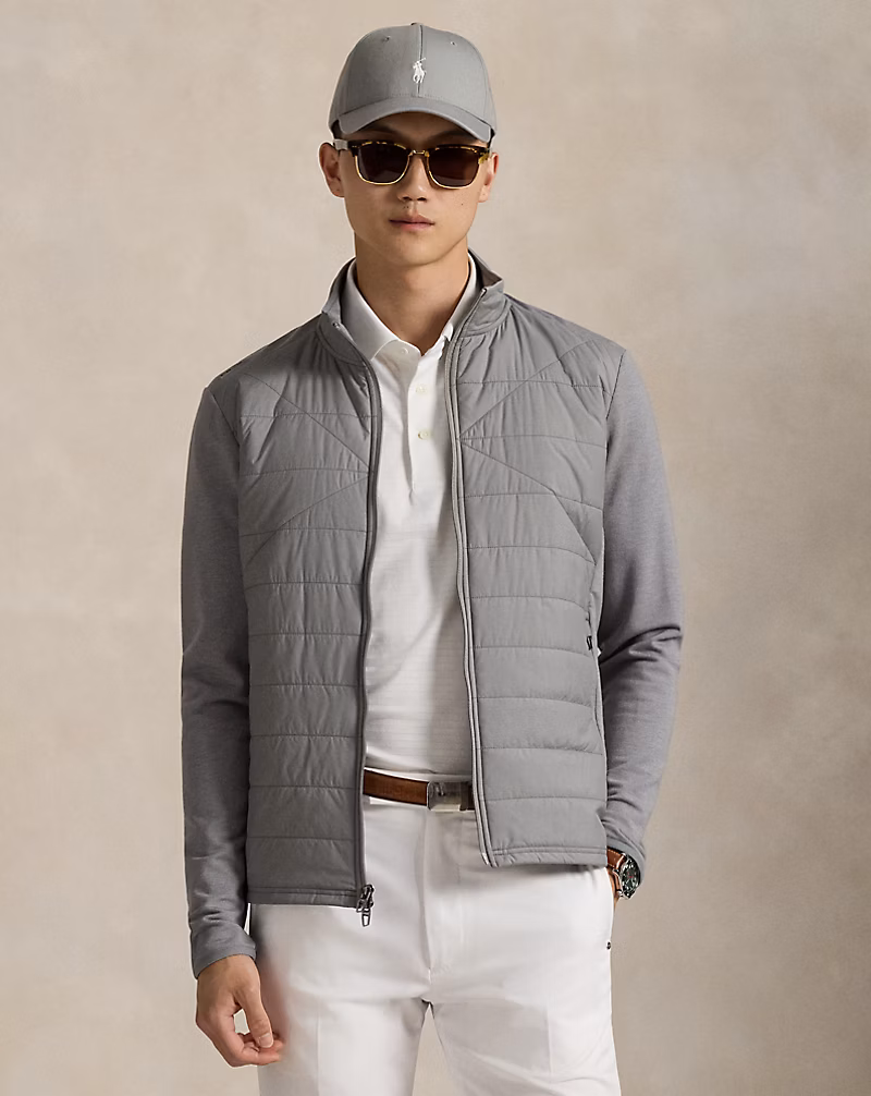 ハイブリッド モックネック ジャケット