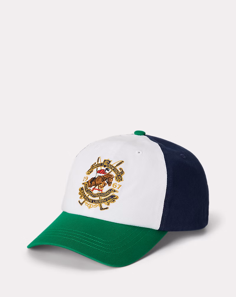 カラーブロック コットン ツイル ボール キャップ