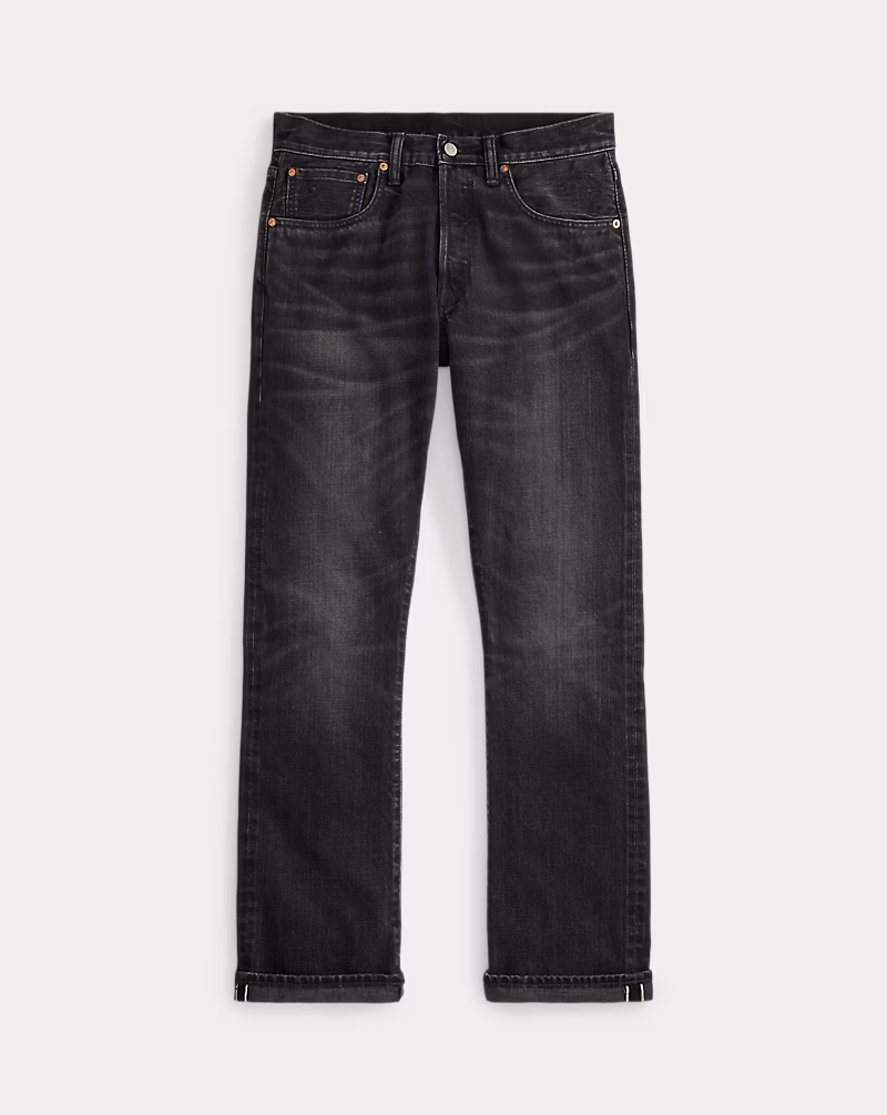 スリム ブーツ ディストレスト セルビッジ ジーンズ