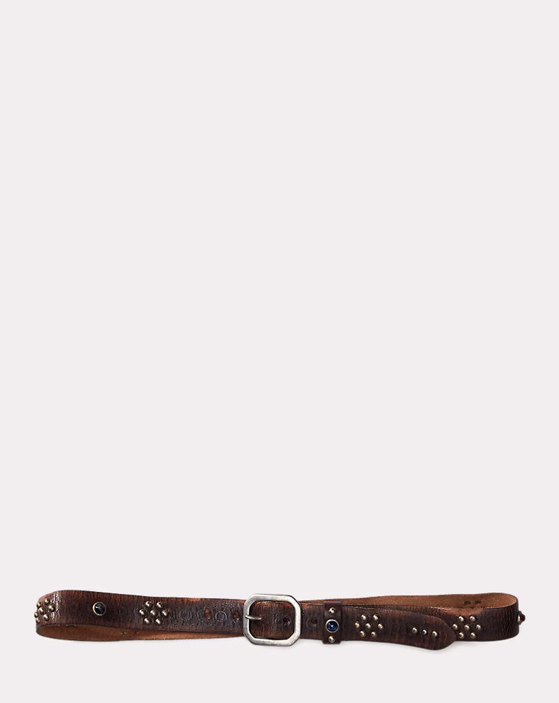 スタデッド レザー ベルト