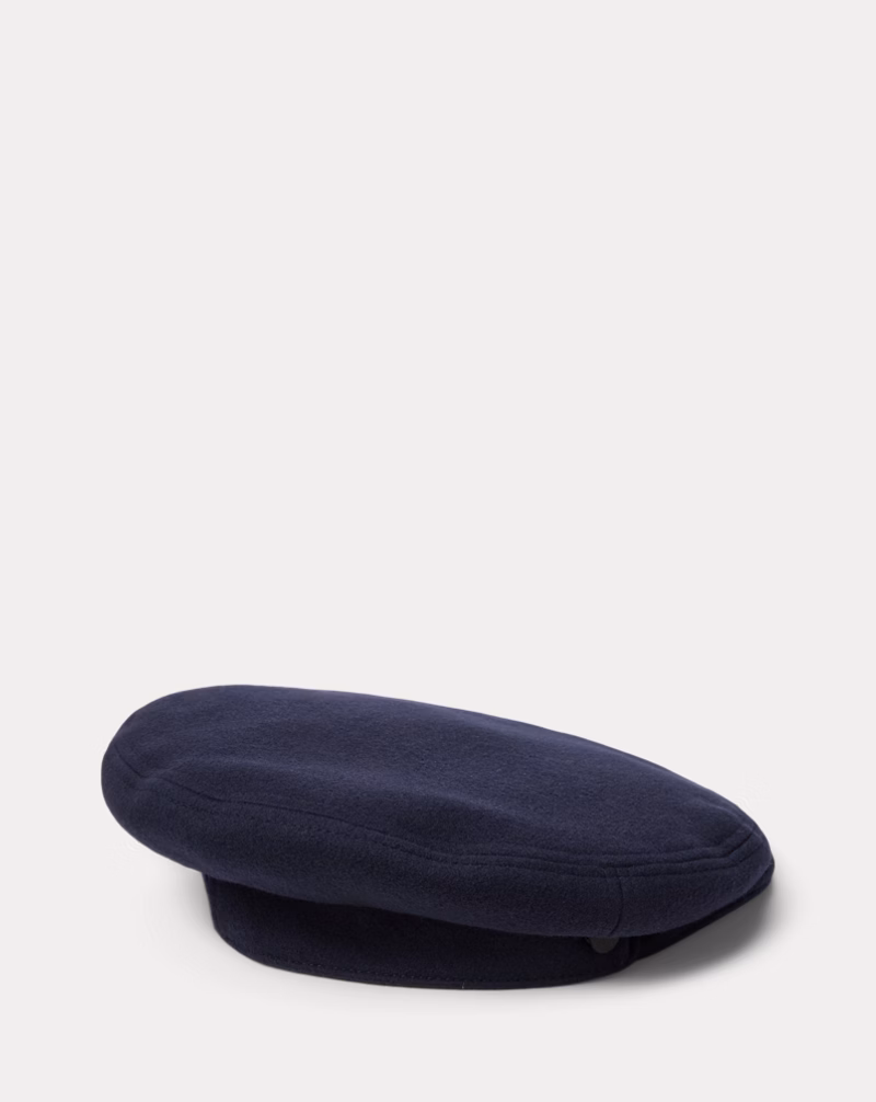 ダブルフェイスド ウールカシミヤ キャプテンズ ハット