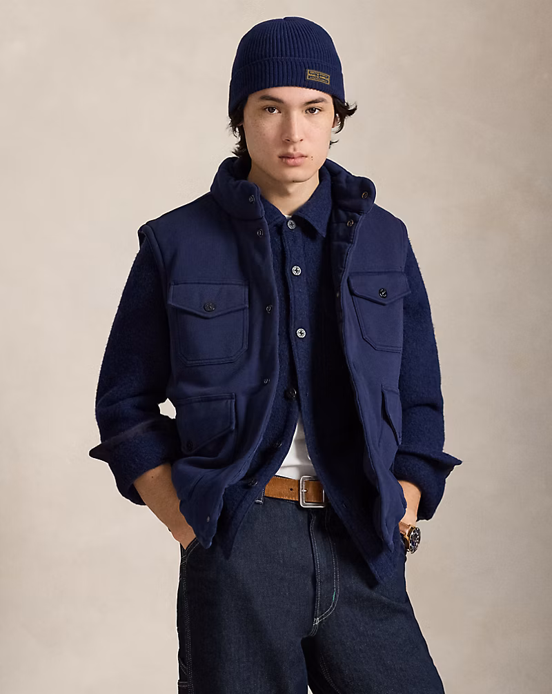 ループバック フリース ユーティリティ ベスト