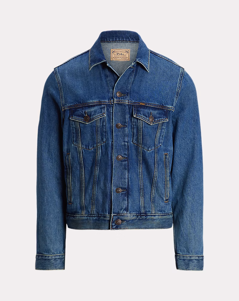 フラッグ デニム トラッカー ジャケット