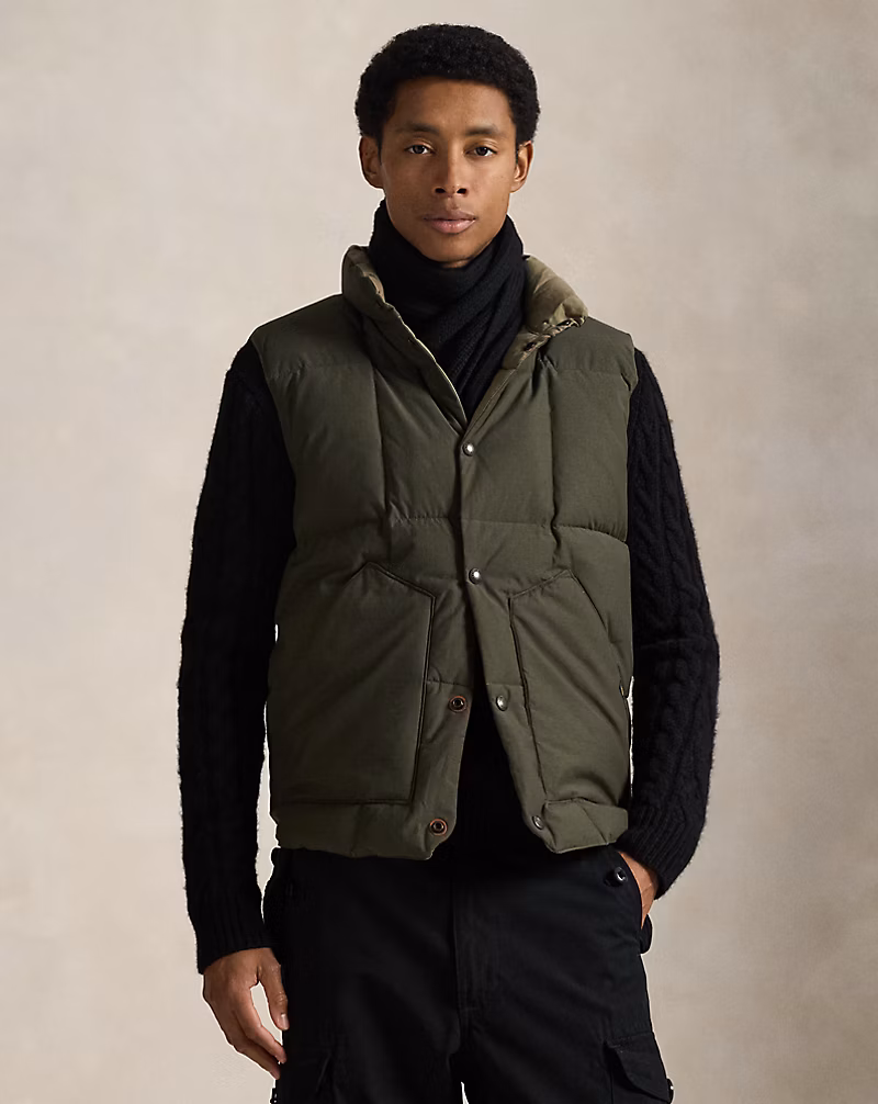 Hartland キルテッド ダウン ベスト