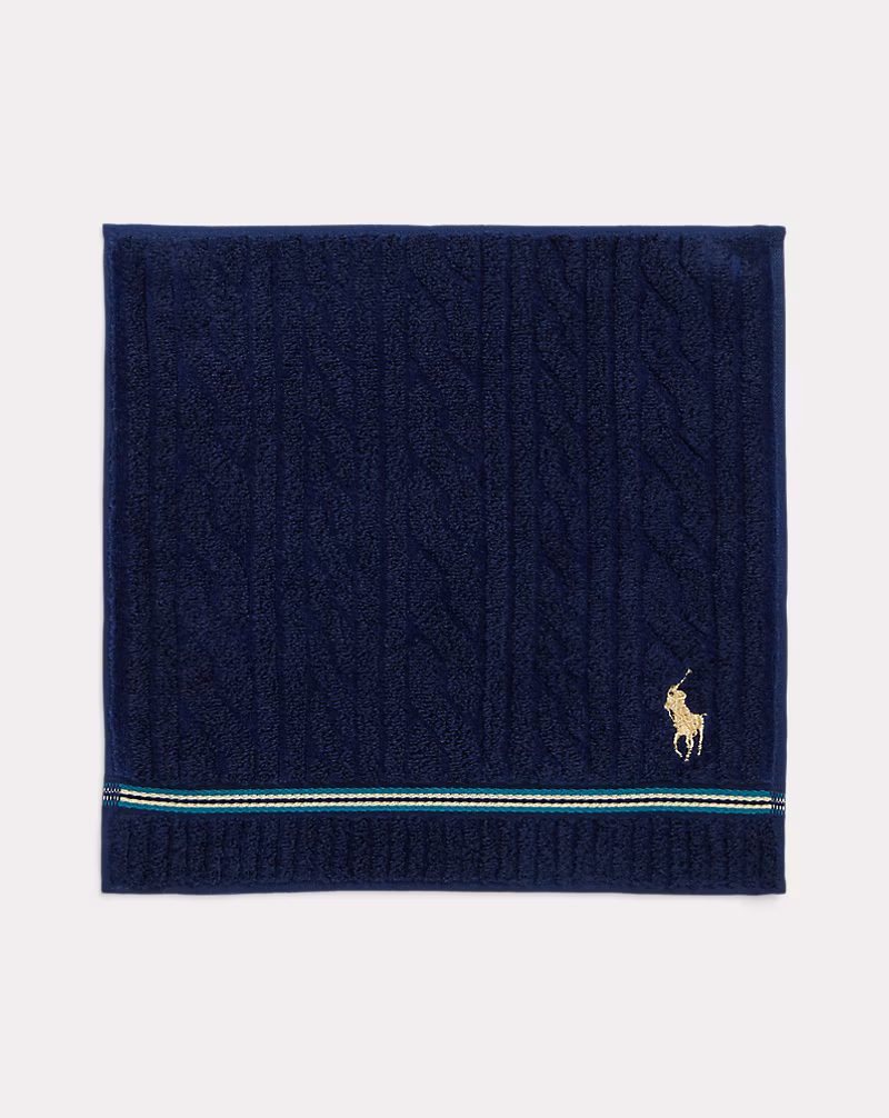 ケーブル コットン テリー ハンカチーフ