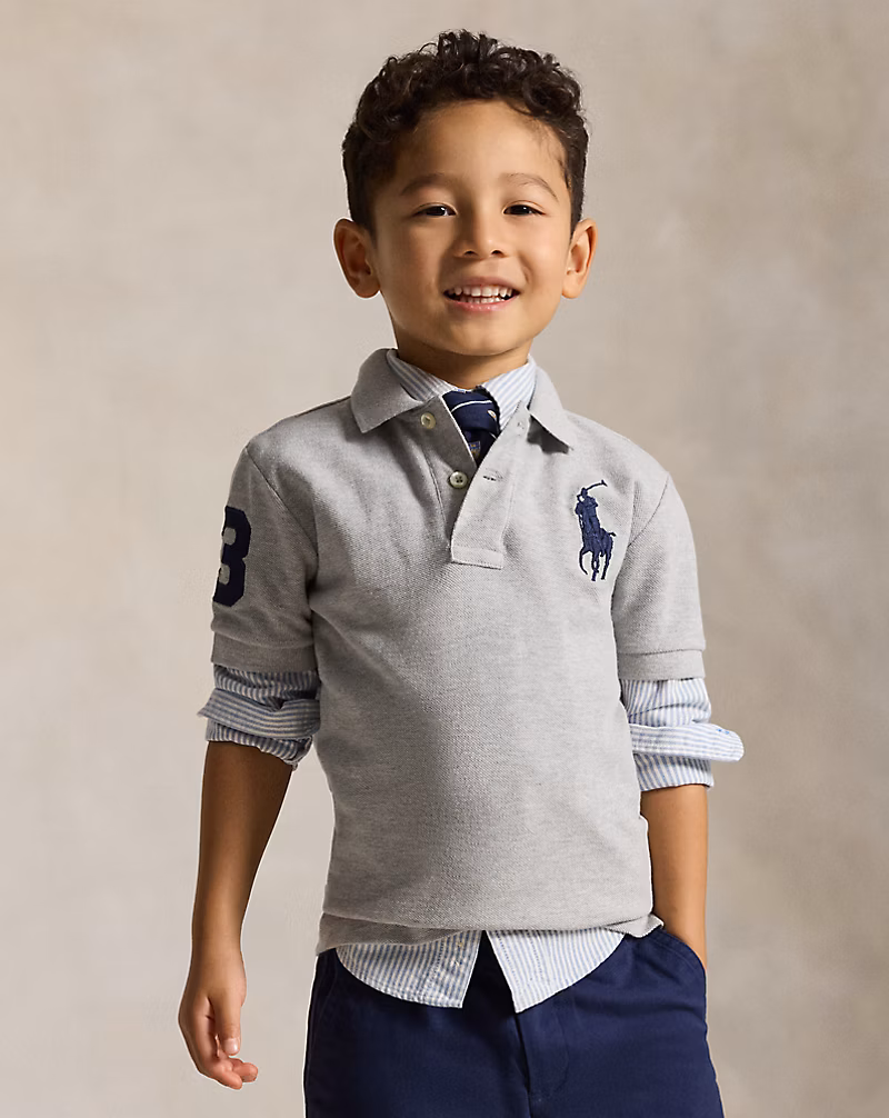 Big Pony コットン メッシュ ポロシャツ