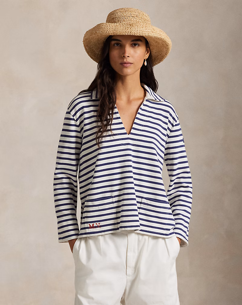 Oak Bluffs ストライプド ジャージー シャツ