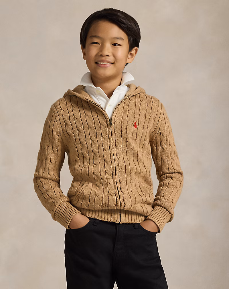 ルナー ニュー イヤー コットンウール ジップ セーター