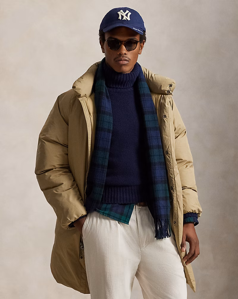 モックネック ダウン コート