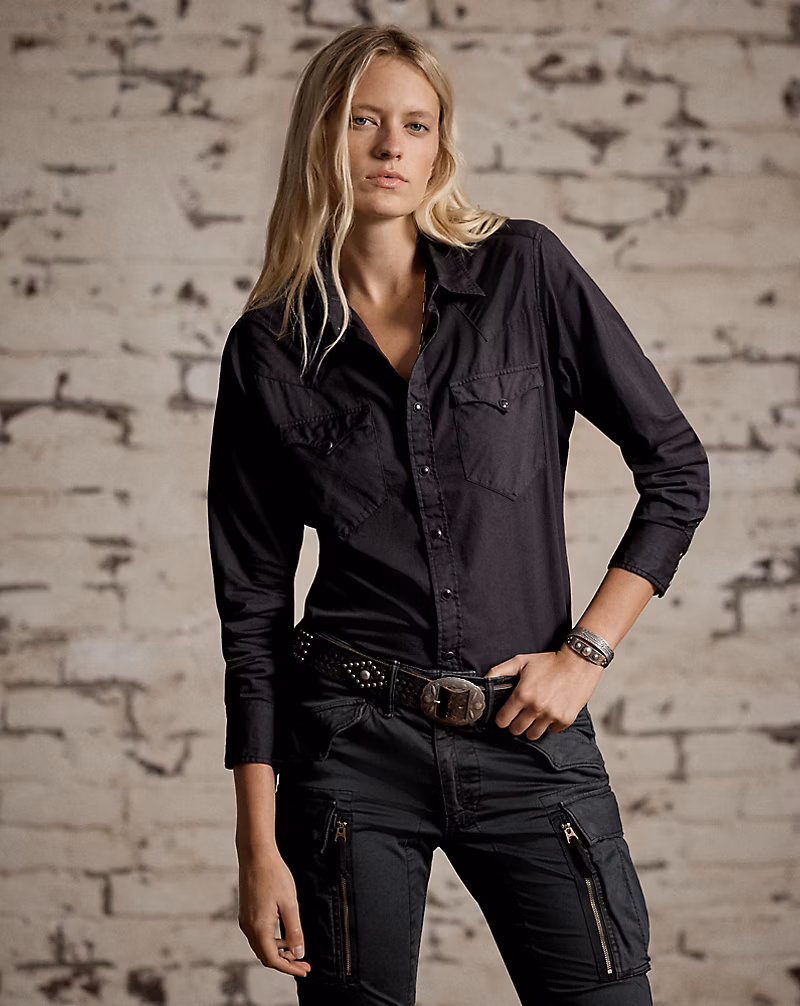 コットン ツイル ウエスタン シャツ