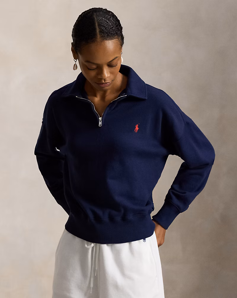 ライトウェイト フリース クォータージップ