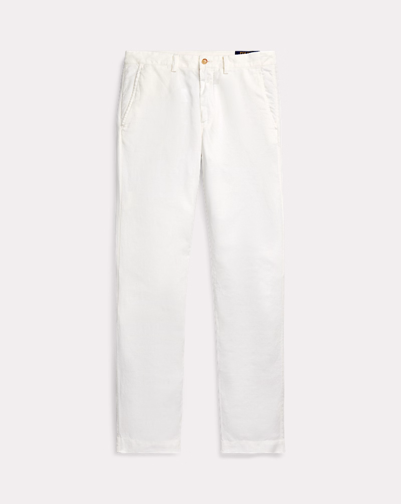 ストレート フィット リネンコットン パンツ