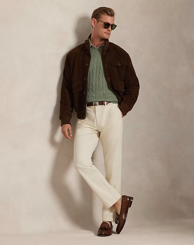 Manhasset ストレッチ ストレート チノ パンツ