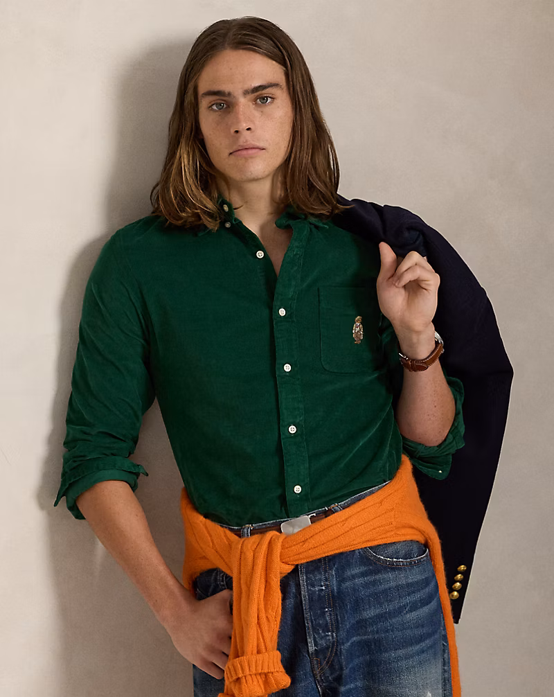 クラシック フィット Polo ベア コーデュロイ シャツ