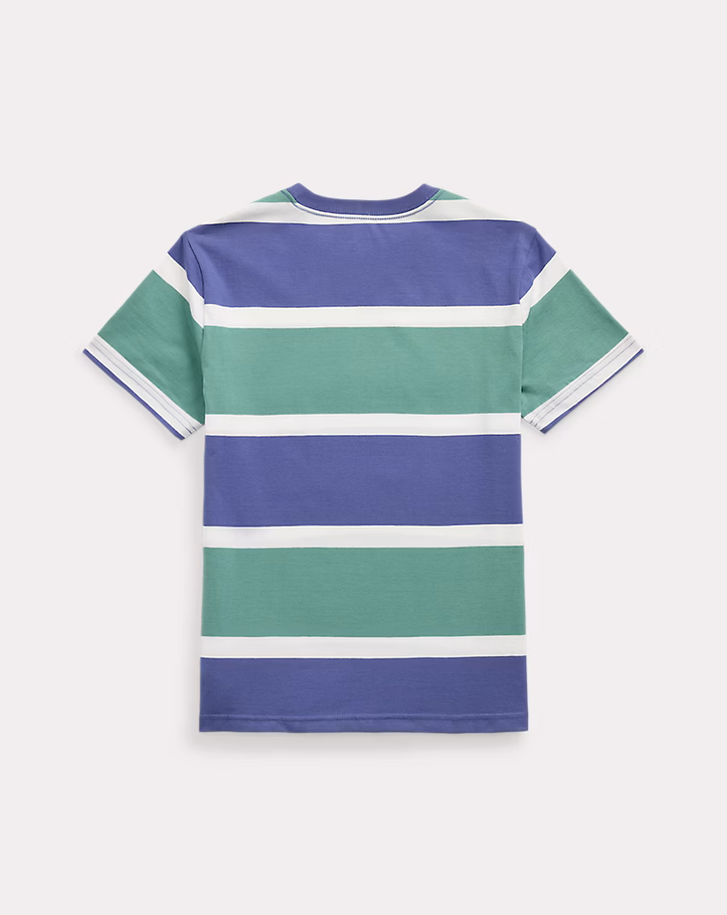 Polo ベア ストライプド コットン ジャージー Tシャツ