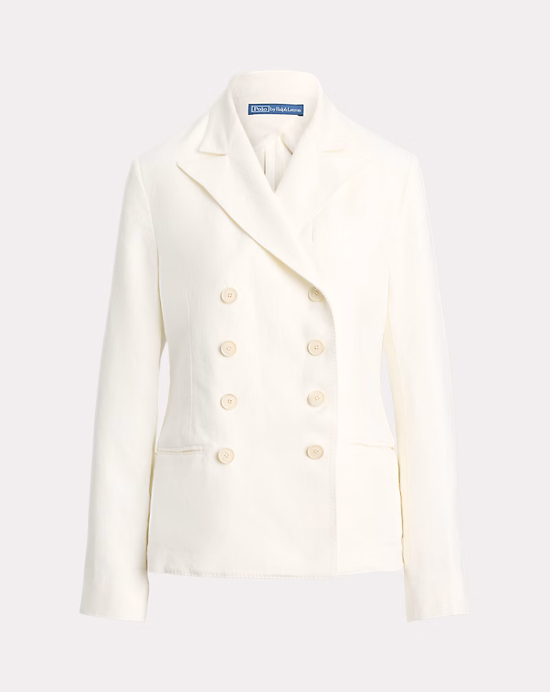 ダブルブレステッド ヘンプ ブレザー