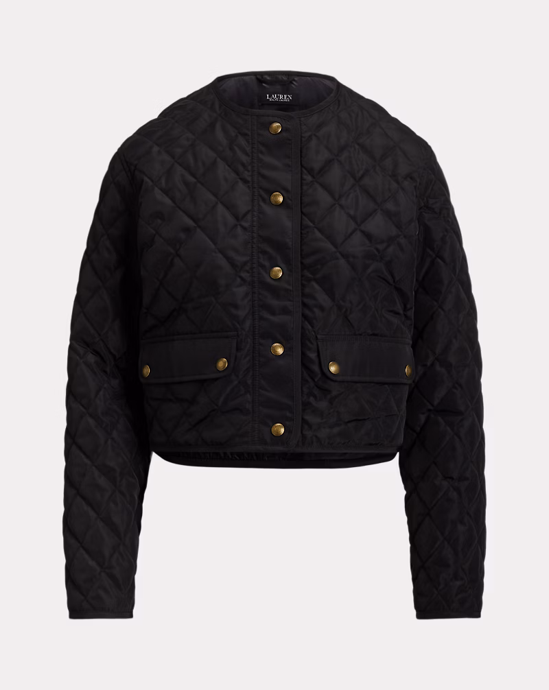 ダイヤモンドキルテッド クロップド ジャケット