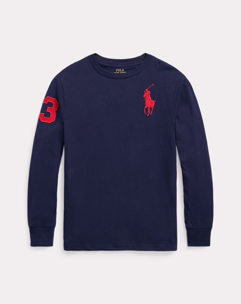 Big Pony コットン ロングスリーブ Tシャツ