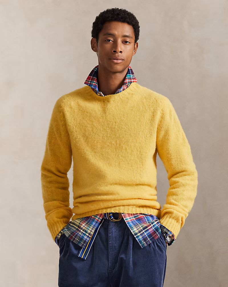 ウール クルーネック セーター