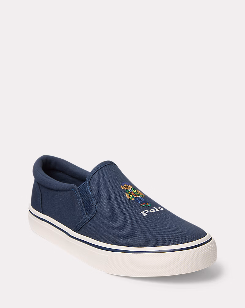 Keaton Polo ベア キャンバス スリップオン スニーカー