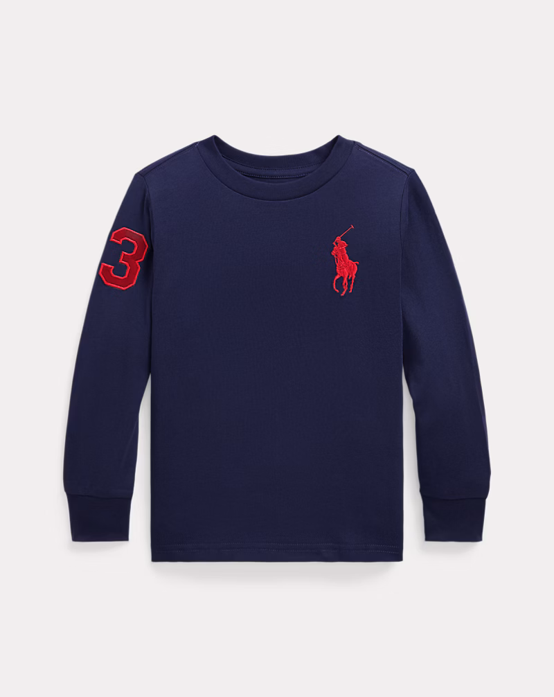 Big Pony コットン ジャージー Tシャツ