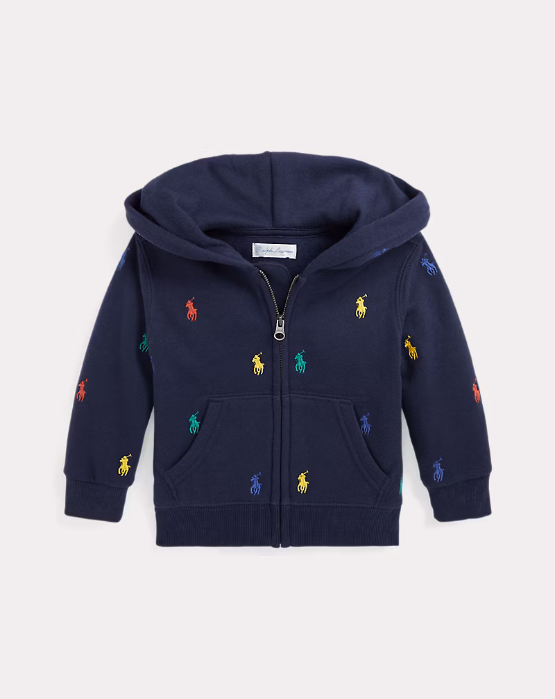 Polo ポニー フリース フルジップ フーディ