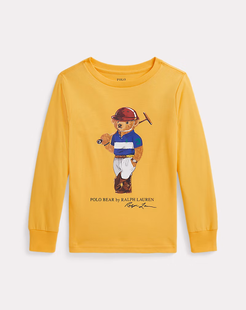 Polo ベア コットン ロングスリーブ Tシャツ