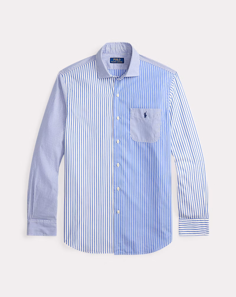 クラシック フィット ストライプド ブロードクロス ファン シャツ