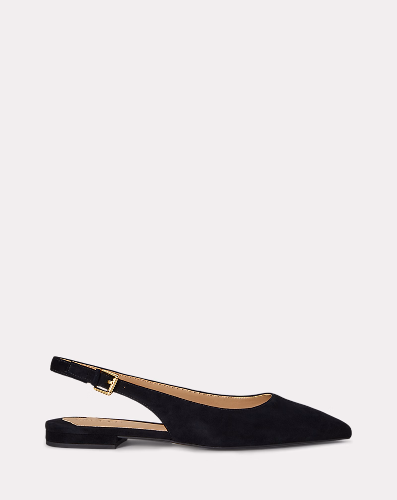 Londyn スエード バックストラップ フラット