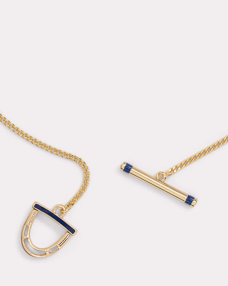 ゴールドプレーテッド スティラップ ペンダント ネックレス